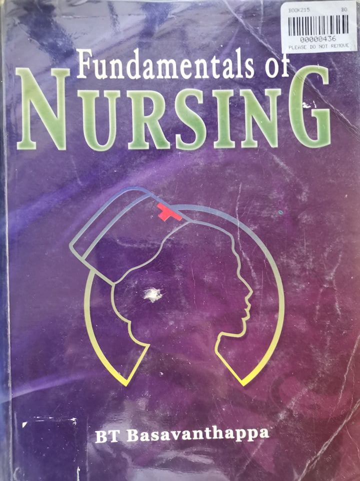 Book cover: Fundamentals of nursing.