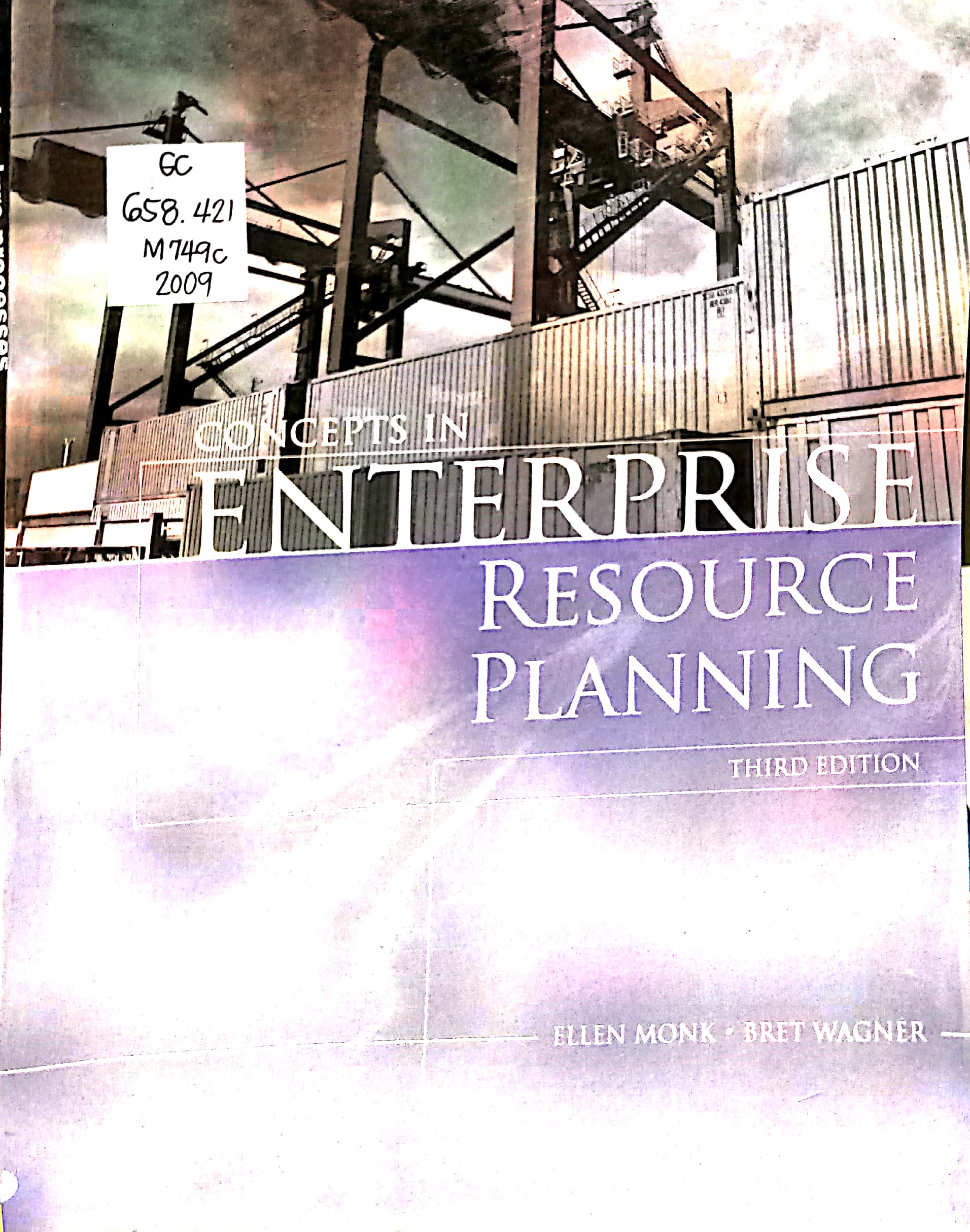 Book cover: Concepts in enterprise resources