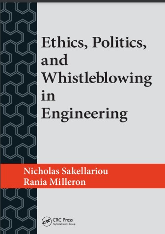 Book cover: Ethics, politics and whistleblowing in engineering