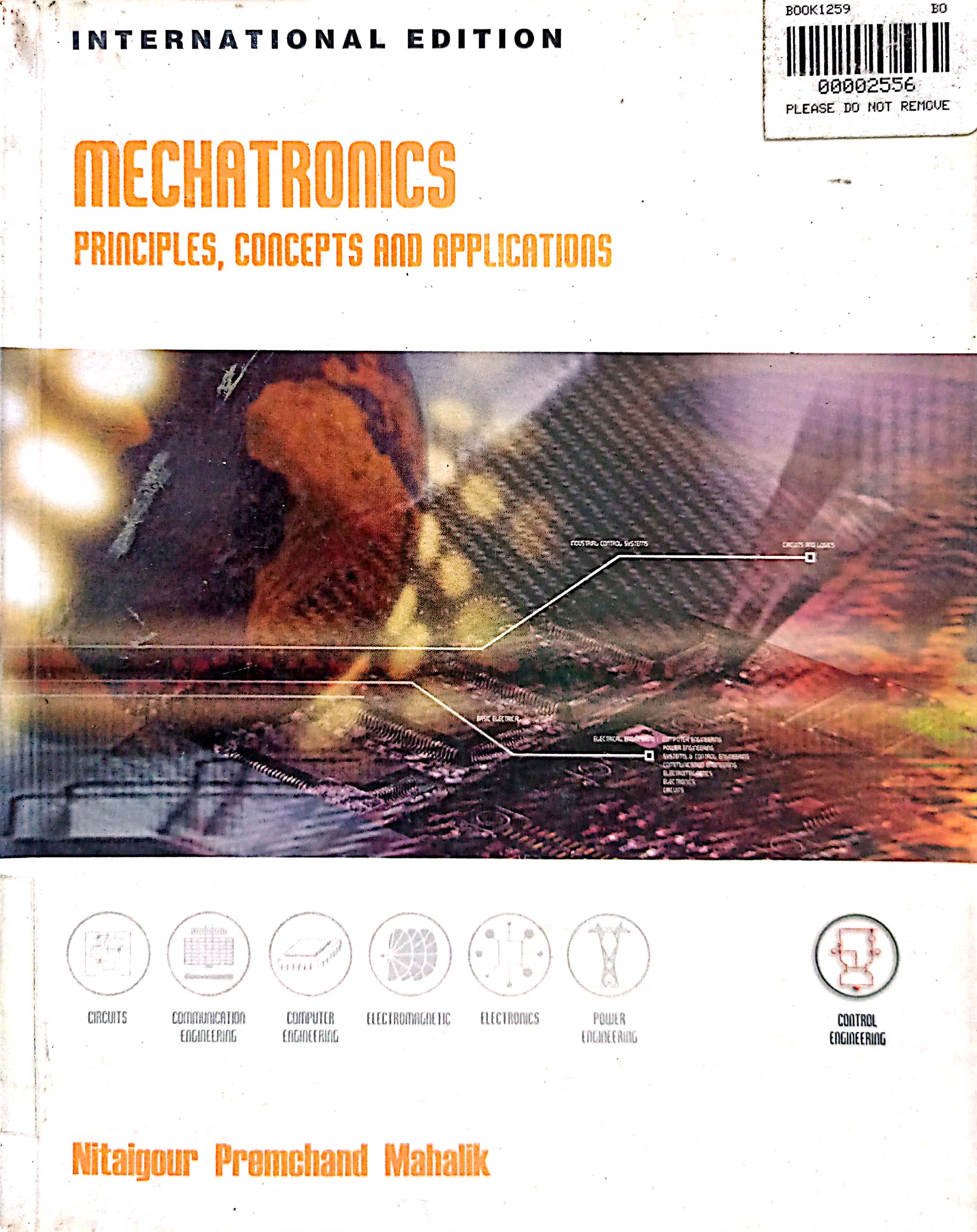 Book cover: Mechatronics: principles, concepts and applications.