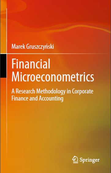 Book cover: Financial microeconometrics: a research methodology in corporate finance and accounting