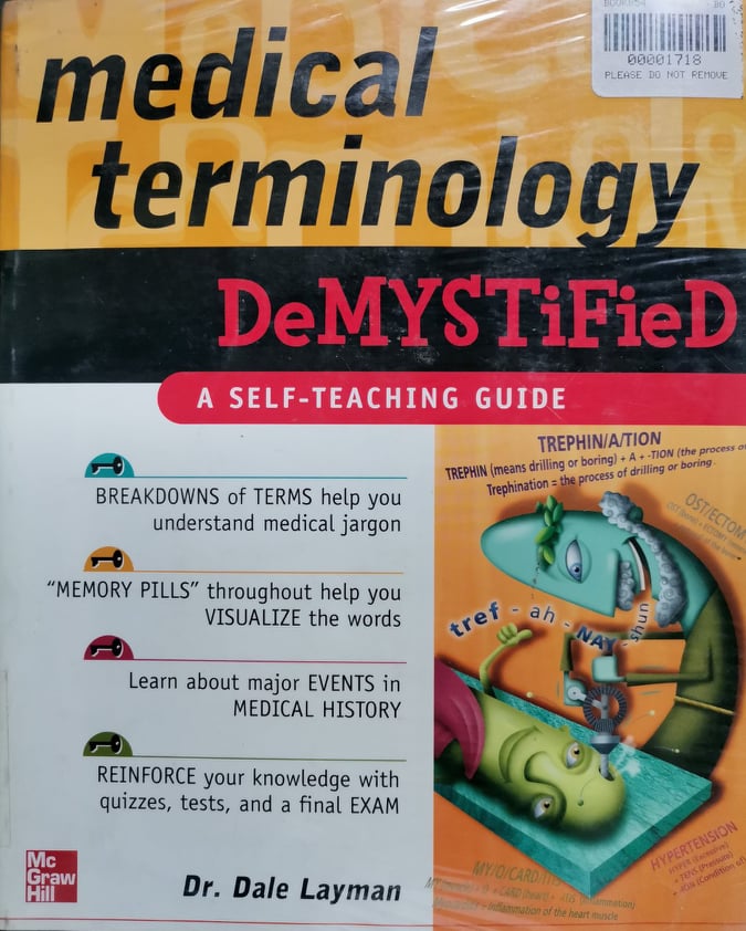 Book cover: Medical terminology demystified: a self-teaching guide