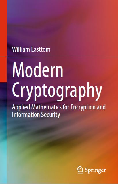 Book cover: Modern cryptography: applied mathematics for encryption and information security