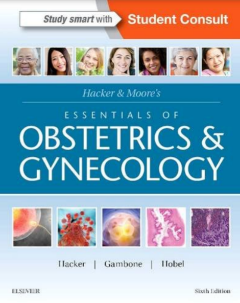 Book cover: Hacker and Moore’s essentials of obstetrics and gynecology.