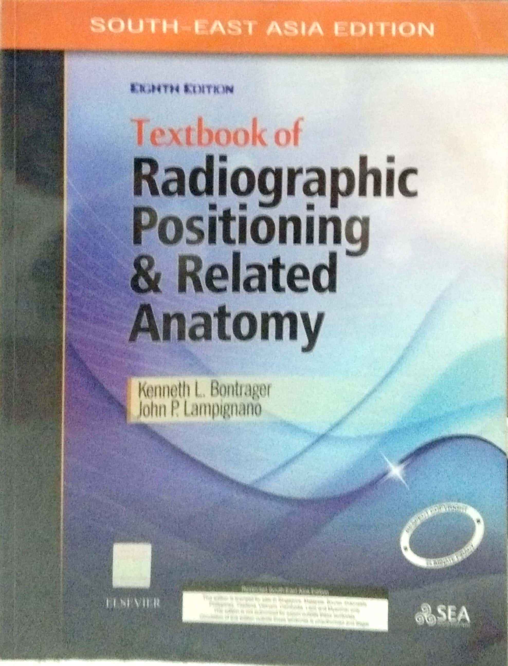 Book cover: Textbook of radiographic positioning & related anatomy.