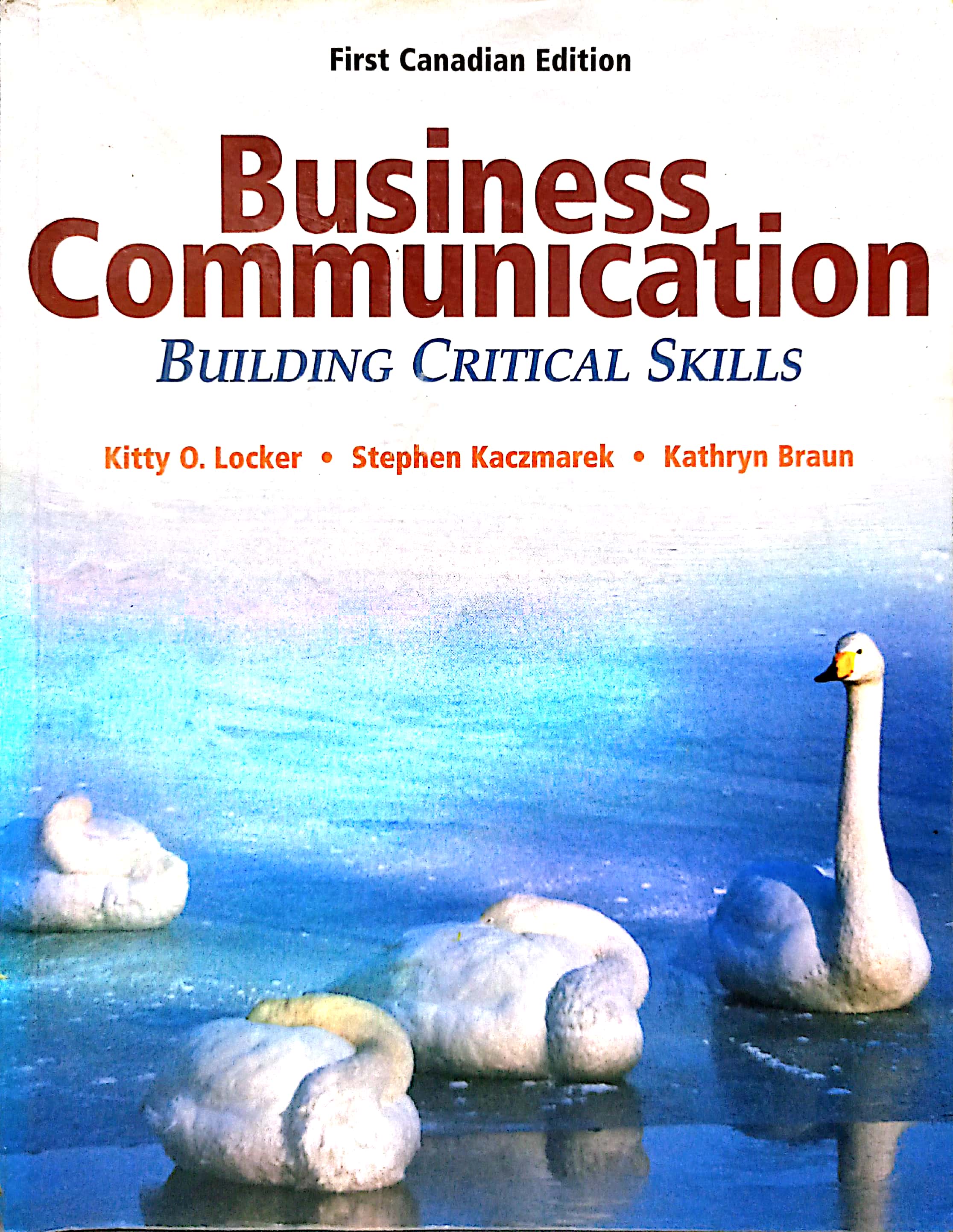 Book cover: Business communication building critical skills