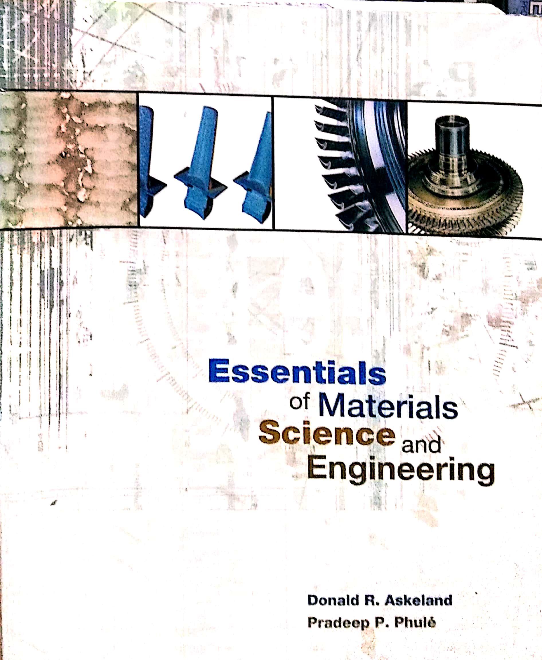 Book cover: Essentials of materials science & enginnering w/ CD.