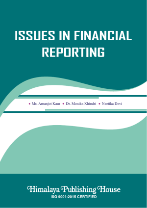 Book cover: Issues in financial reporting