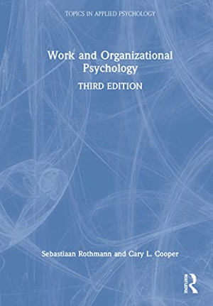 Book cover: Work and organizational psychology