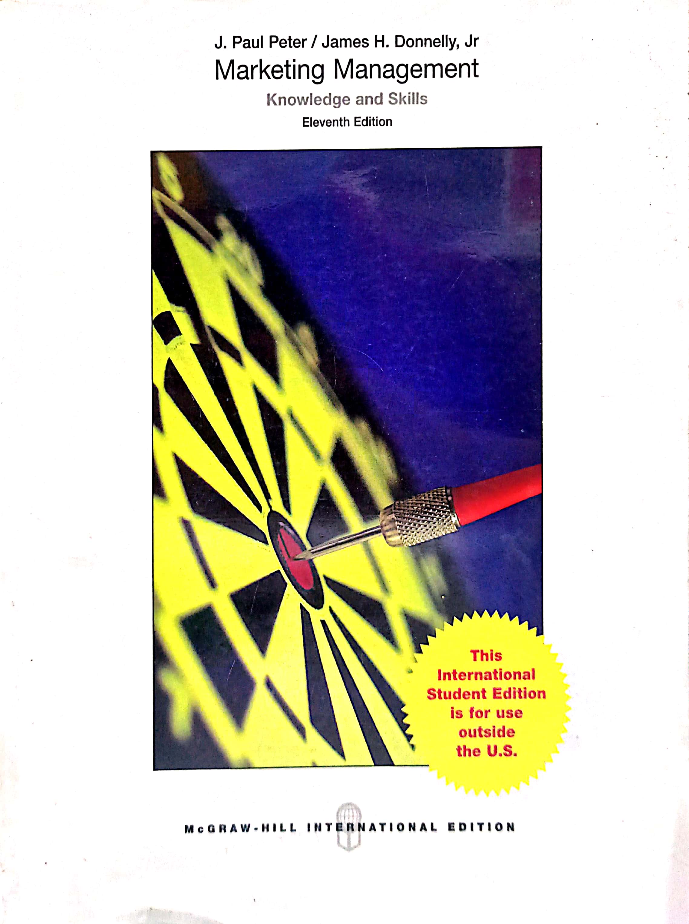 Book cover: Marketing management