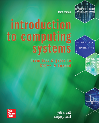 Book cover: Introduction to computing systems: from bits & gates to C/C++ & beyond.