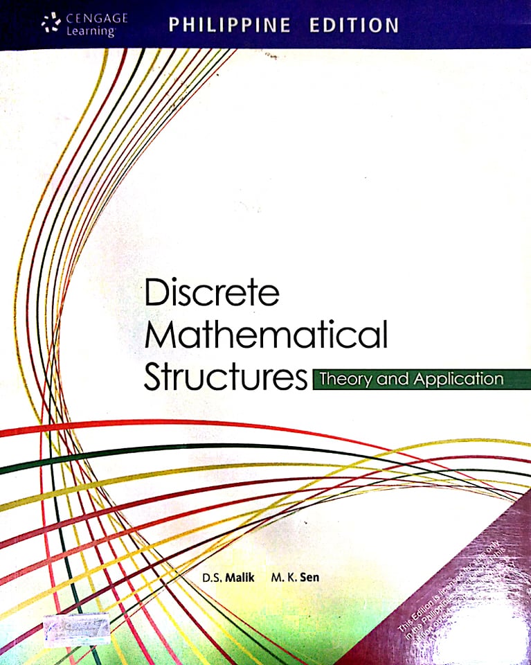 Book cover: Discrete mathematical structures