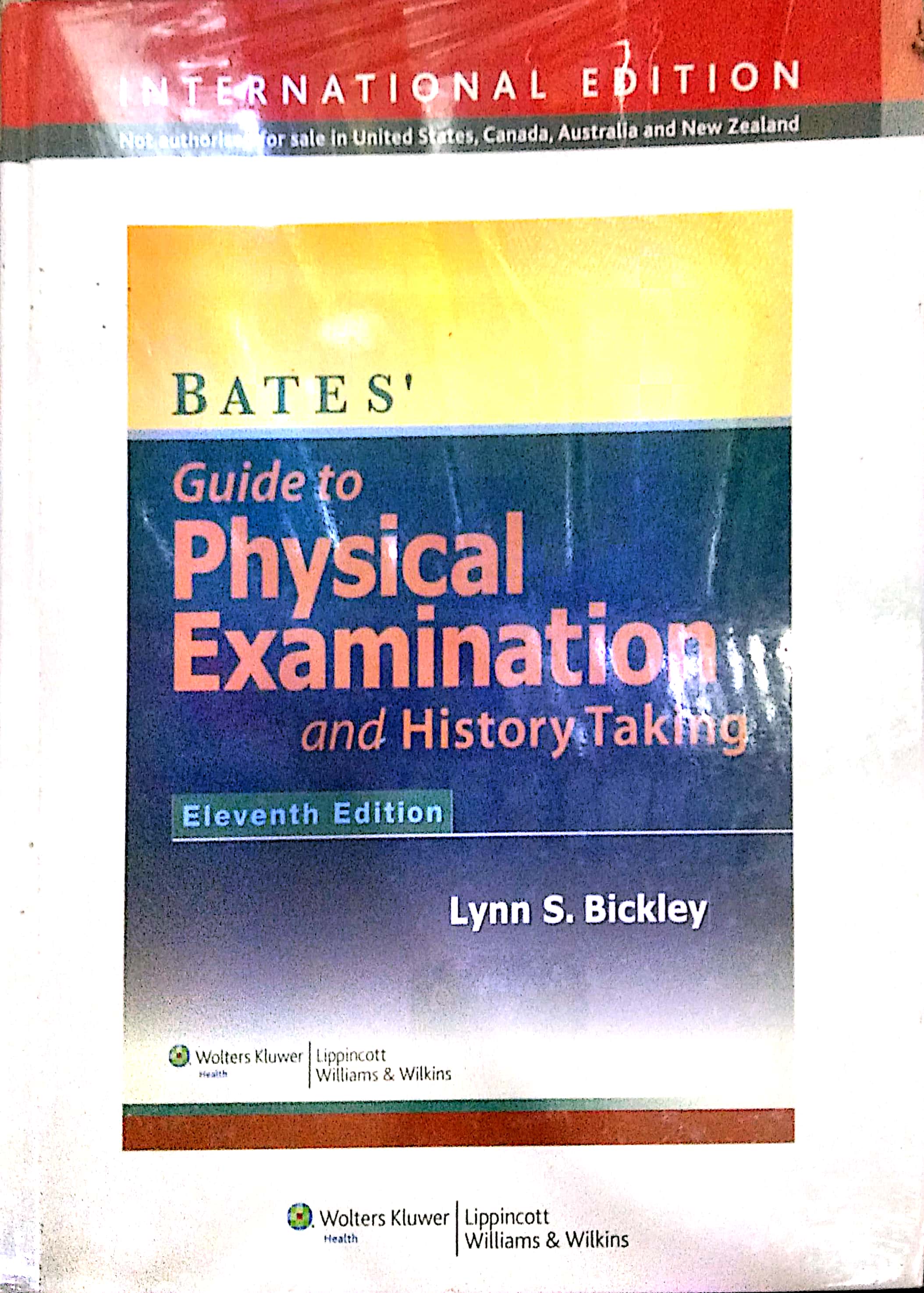Book cover: Bates' guide to physical examination and history taking.