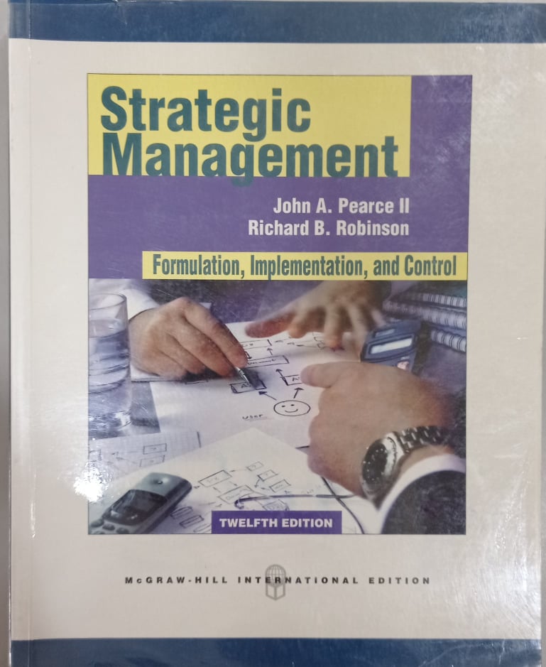 Book cover: Strategic management : formulation, implementation, and control