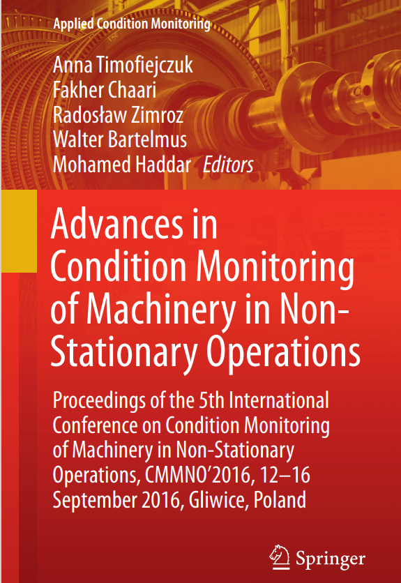 Book cover: Advances in condition monitoring of machinery in non-stationary operations