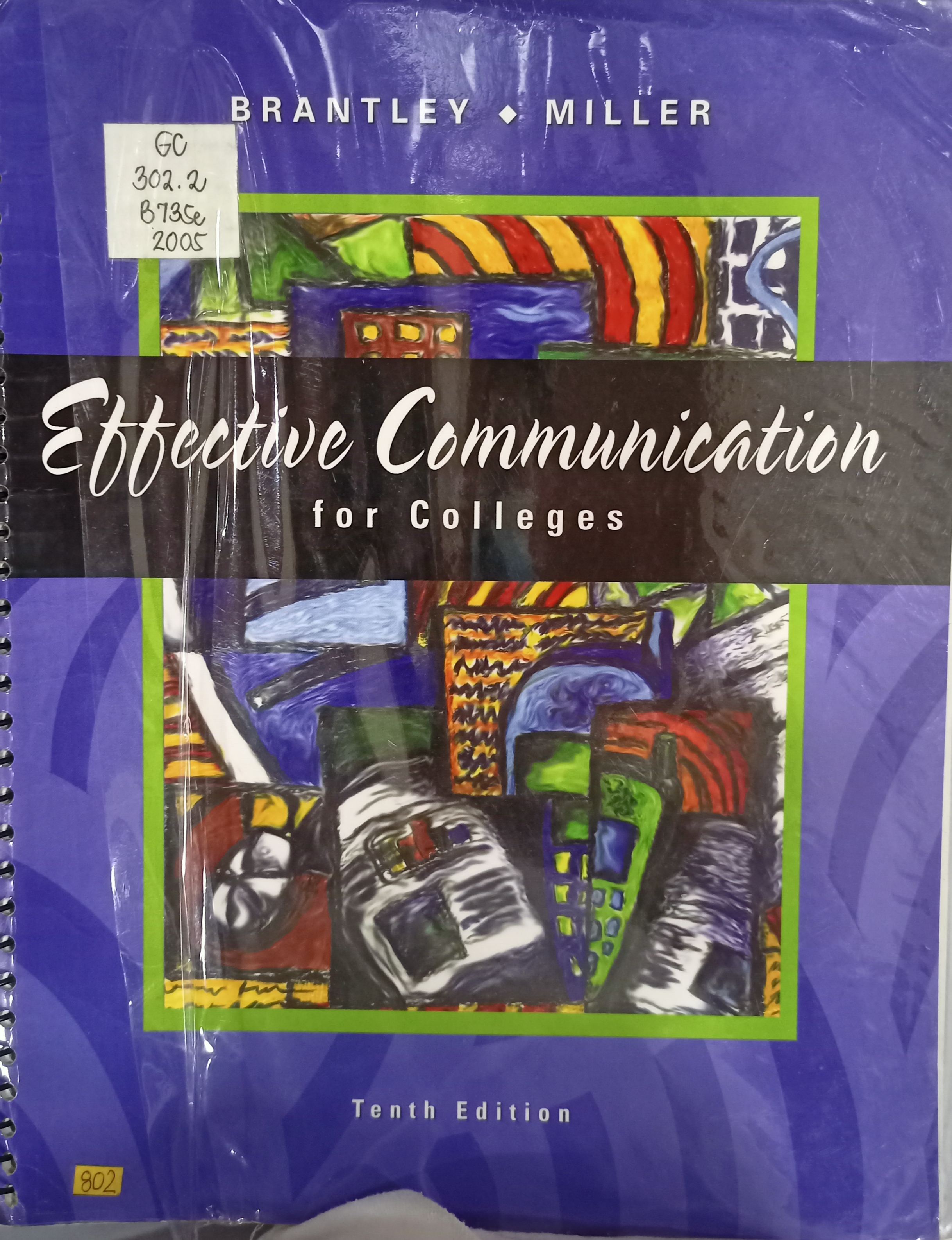 Book cover: Effective communication for colleges