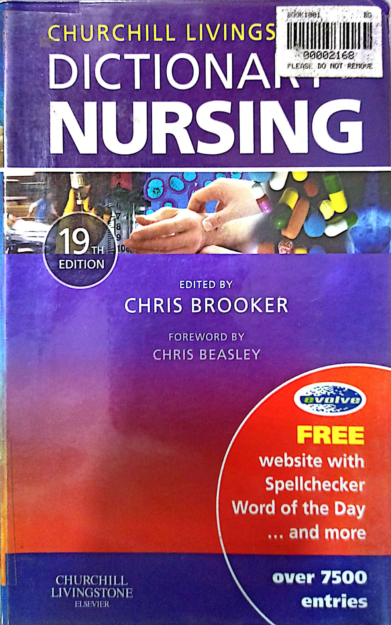 Book cover: Churchill livingstone's dictionary of nursing