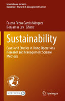 Book cover: Sustainability cases and studies in using operations research and management science methods