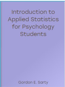 Book cover: Introduction to applied statistics for psychology students