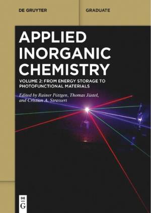 Book cover: Applied inorganic chemistry : volume 2: from energy storage to photo functional materials
