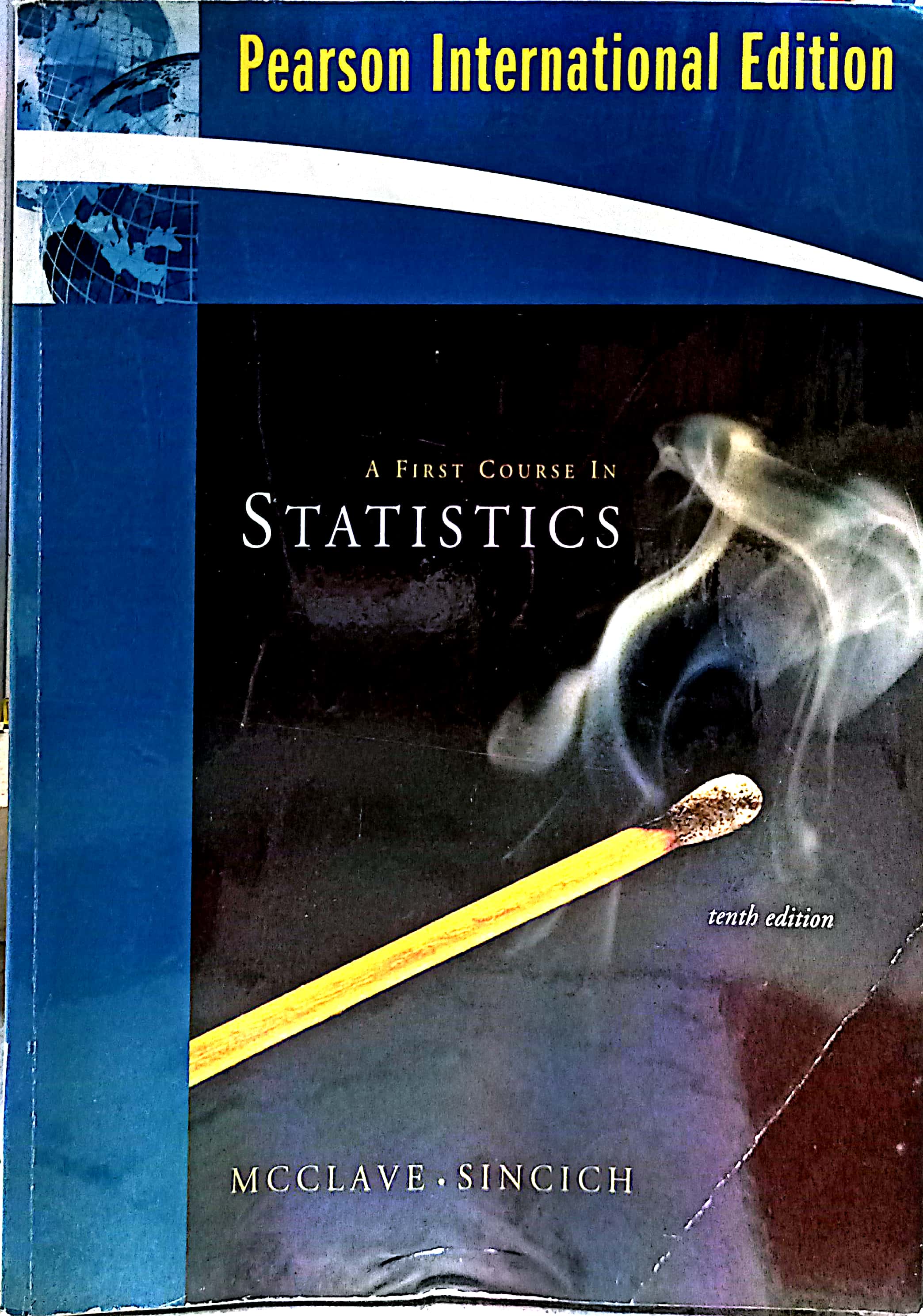Book cover: A First course in statistics