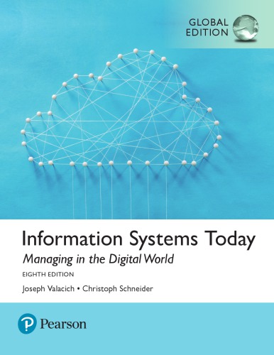 Book cover: Information systems today: managing the digital world