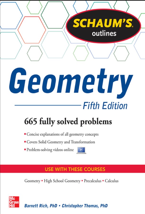 Book cover: Schaum's outlines geometry:  includes plane, analytic, and transformational geometries.